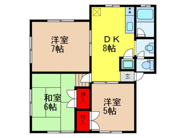 クレセントハイムの物件間取画像